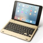 Capa para Tablet Royal Bailey F1+ Teclado Bluetooth iPad Mini Dourado