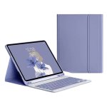 Royal Bailey Ps131 Funda Con Bluetooth Teclado Para Ipad Air 13(2024)/ipad Pro 12.9(2022/2021/2020/2018) Morado