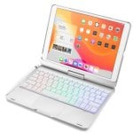 Royal Bailey F129ats-1 Funda Con Bluetooth Teclado Para Ipad Air 13(2024)/ipad Pro 12.9(2022/2021/2020/2018) Plata