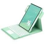Royal Bailey Pd-e12-1 Funda Con Bluetooth Teclado Para Ipad 10.2(2021/2020/2019)/ipad Air 10.5/ipad Pro 10.5 Verde