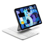 Royal Bailey P11 Funda Con Bluetooth Teclado Para Ipad Air 11(2024)/ipad Air 5 10.9(2022)/ipad Air 4 10.9(2020)/ipad Pro 11(2022/2021/2020/2018) Blanco