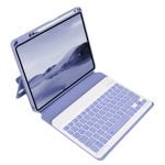 Royal Bailey Sx12 Funda Con Bluetooth Teclado Para Ipad 10.2(2021/2020/2019)/ipad Air 10.5/ipad Pro 10.5 Morado