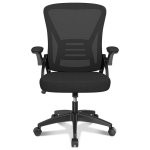 Chaise de Bureau Ergonomique Naspaluro Roulante Réglable Noir