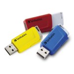 USB-Stick Verbatim Store 'n' Click 3x16GB USB 3.2 Gen1 Rot Blau Gelb