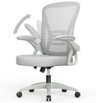 Sedia da Ufficio Ergonomica Naspaluro con Ruote Grigio