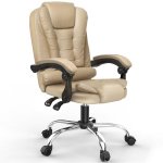 Chaise de bureau Naspaluro ergonomique réglable avec grand siège rembourré