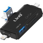 Lector de tarjetas LinQ 7 en 1 USB 3.0 microSD/SD USB-A/USB-C
