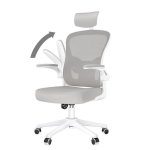 Chaise de bureau Naspaluro Ergonomique Gris Reglable