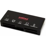Lector de tarjetas Roline 15.08.6249 USB 3.0 y USB-C multiformato externo