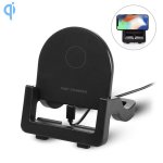 Carregador rapido sem fio Qi 15W Dam Electronics Suporte horizontal e vertical