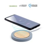 Chargeur sans fil Qi Dam Electronics Feskon en ciment et bambou