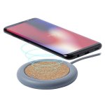 Kabelloser 5W-Ladegerät Dam Electronics aus Kork und Naturstein