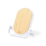 Caricatore Wireless Dam Electronics Nature Bambù 10W Ricarica Veloce