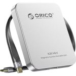 Caixa PC Orico K20Mini SSD Alumínio Prateado com design magnético ultrafino
