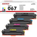Toner-Set Amstech 067H für Canon i-SENSYS MF657Cdw 4 Farben