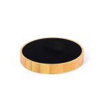 Cargador inalámbrico Dam Electronics Nature Bambú 15W con LED