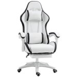 Chaise Gaming Autrucker PU cuir Repose-pieds retractable