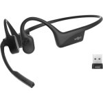 Casque Shokz OpenComm2 UC sans fil Bluetooth avec réduction de bruit, micro noir