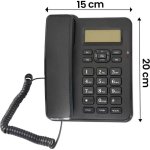 Telefone fixo Avizar TX-9299 preto ecrã LCD mãos livres