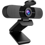 Webcam EMeet 1080p avec micro et correction de lumiere automatique