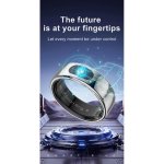 Anello intelligente Powerton Smart Ring PRO Taglia 7 Bluetooth IP68 Ricaricabile Nero