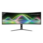 Monitor PC 2-POWER LC-M49QCK 49" Dual QHD 120Hz VA Curvo HDR10 Multitasking Regolabile in altezza