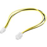 Cable alimentation CPU PremiumCord P4 34 cm jaune et noir