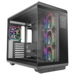 Caja semitorre Mars Gaming MC-REVPRO ATX con cristal templado, LCD y 4 ventiladores ARGB