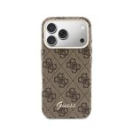 Guess Logo Script Hülle Vollschutz Braun für iPhone 17 Pro Max