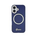 Guess IML Hülle Blau Vollschutz MagSafe Kompatibel für iPhone 17
