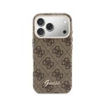 Guess Logo Script Hülle Braun Vollschutz MagSafe Kompatibel für iPhone 17 Pro