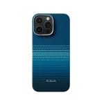 Funda para móvil Pitaka PitaTap Ultra Fina Fibra de Aramida Azul compatible MagSafe para iPhone 16 Pro Max