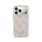 Guess Logo Script Hülle Vollschutz Rosa für iPhone 17 Pro Max