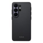 Pitaka Military Hülle Aramidfaser Schwarz/Grau mit Magnetring für Galaxy S26 Ultra