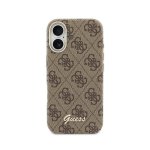 Guess Logo Script Hülle Vollschutz Braun für iPhone 17 MagSafe kompatibel