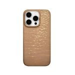 Funda para móvil Pitaka Ultra Fina Fibra de Aramida Dorada Compatible con iPhone 16 Pro Max