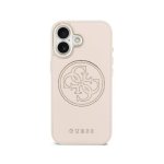Guess Hülle Lederoptik Rosa Komplett Kompatibel MagSafe für iPhone 17