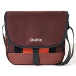 Saco messenger Outin Flex Messenger Resistente a Agua Marrom Quente