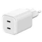 Cargador Tucano 65W GaN USB-C 2 Puertos Blanco