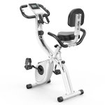 Bicicleta Estática Plegable HomeFitnessCode Rueda Inercia 2,5 Kg 8 Niveles Resistencia