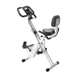 Bicicleta estática HomeFitnessCode plegable con 16 niveles y respaldo