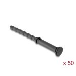 Soporte antivibración silicona Delock 50 unidades negro
