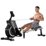 Máquina de remo HomeFitnessCode 16 niveles resistencia plegable pantalla LED