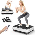 Vibrationsplattform HomeFitnessCode 1-250 Stufen 150 kg Touch-LED-Display leises Design