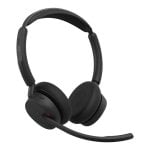 Casque Jabra Evolve3 45 sans fil Bluetooth avec annulation de bruit, micro et USB-C, noir