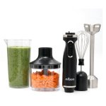 Batidora de mano Nilson Life 1000W con picadora, varilla montadora y vaso medidor