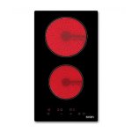 Placa Vitrocerámica Svan SV2302 30 cm 2 Zonas 3000 W Cristal Negro Táctil