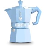 Máquina de café italiana Bialetti Moka Exclusive Alumínio Azul 3 Xícaras