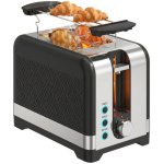 Torradeira Welltin 930W 7 Niveis Preta Controlo Auto