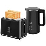 Tostateur + Bouilloire Welltin 2200W 1.5L 7 Niveaux Noir